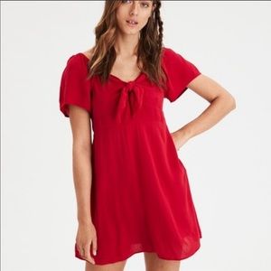 Red American Eagle Babydoll Dress